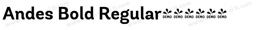 Andes Bold Regular字体转换